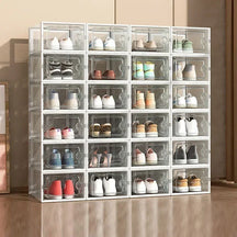 Organizador de sapatos transparente sapatos rack