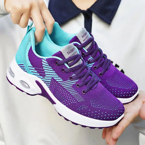 Tênis dopamina feminino verão antiderrapante sola macia malha respirável sapatos casuais correndo luz sapatos de viagem dança