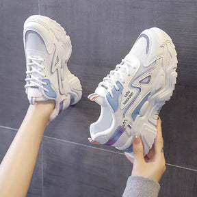 Tênis femininos plataforma Casual Lançamento