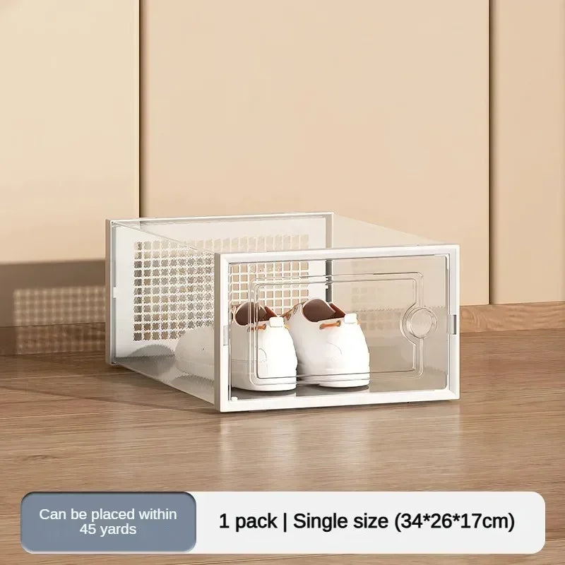 Organizador de sapatos transparente sapatos rack