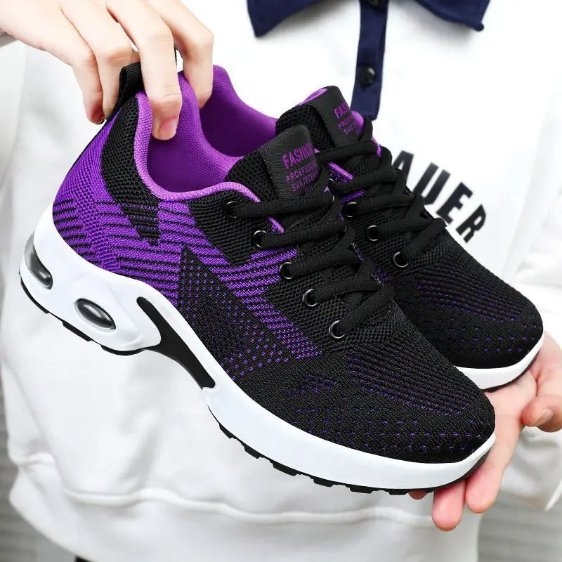 Tênis dopamina feminino verão antiderrapante sola macia malha respirável sapatos casuais correndo luz sapatos de viagem dança